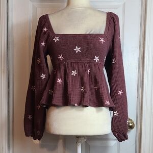 Altar'd State Peplum Crop Top